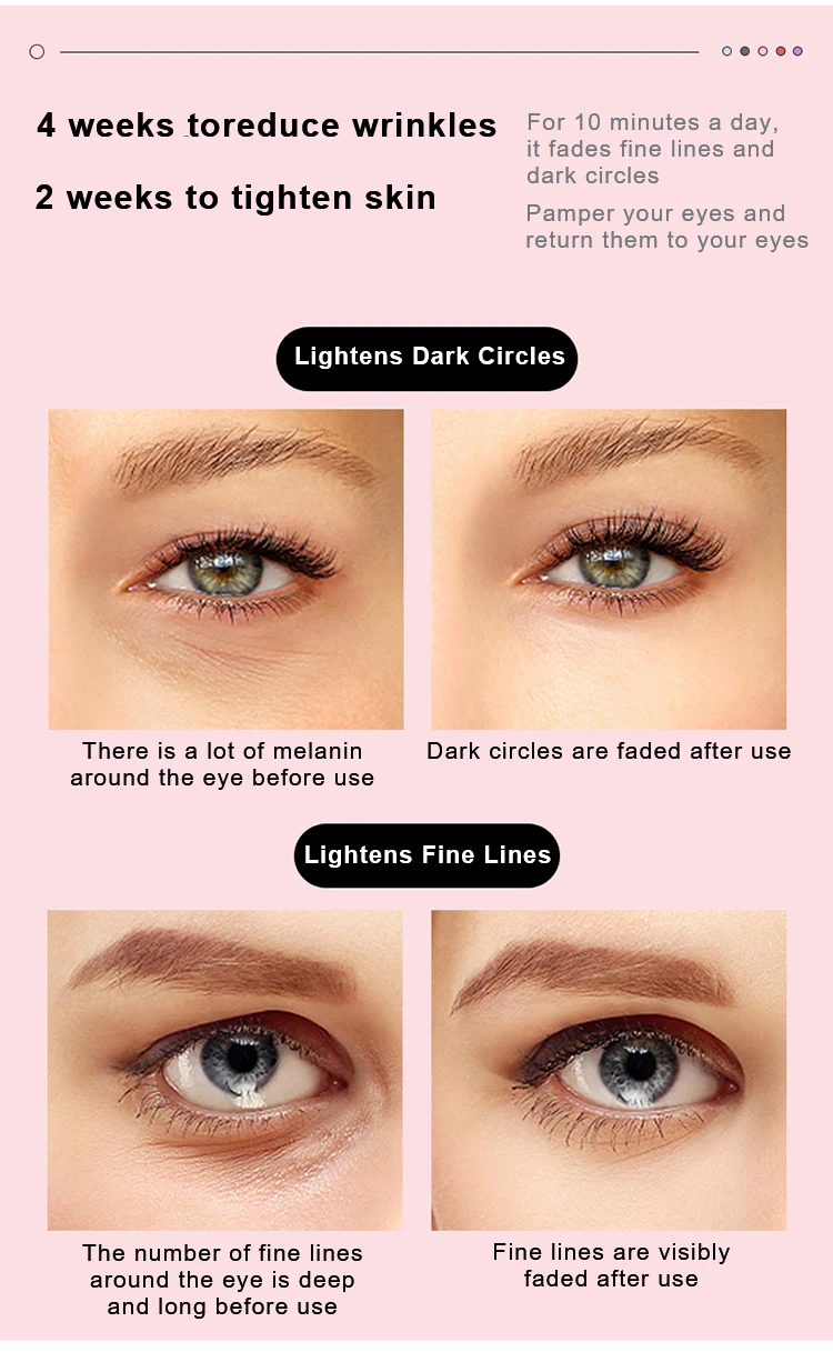 Rotatable EMS Skincare Vibration Face Wand Anti Aging Beauty Equipment LED Eye Massager Pen Red Light Therapy  Skin Renew Device