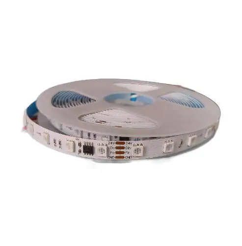 16703IC 1903IC 5050 Individually addressable rgb Led Strip  24V 60 Led Pixel digital rgb Strip Tape Light
