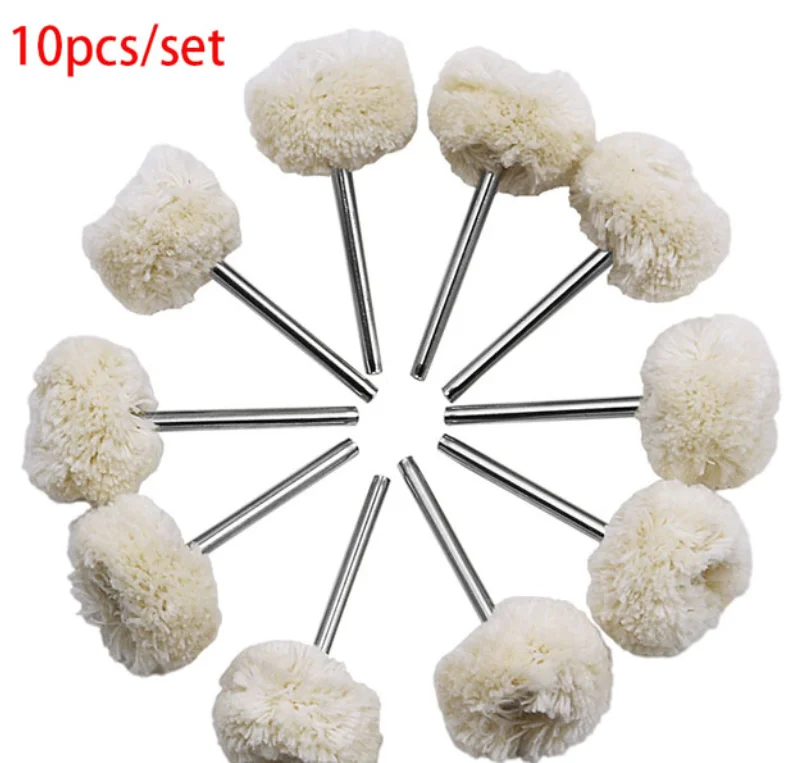 Wool Felt Polishing Buffing Wheel Set for Watch Jade Jewellery Arts Crafts Furniture Polishing Wood Carving Metal Polishing wool