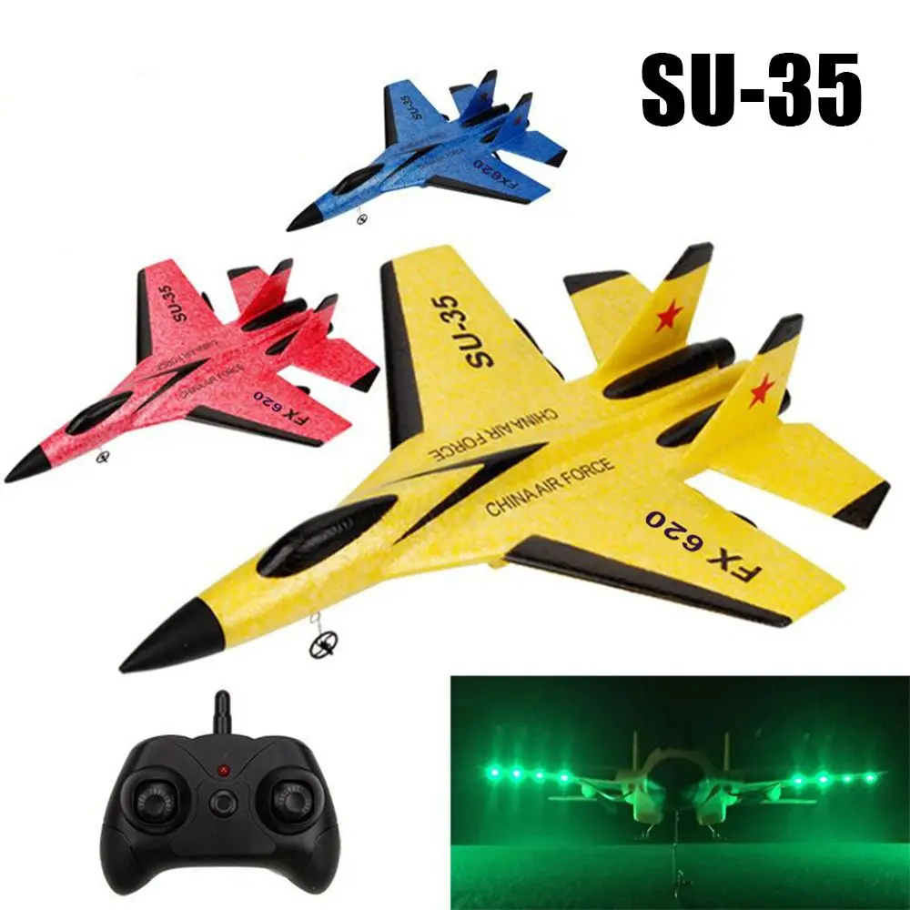 2022 EPP Aircraft Model Glider Foam air Plane Anti-fall Unbreakable Flying Rc Toy Su 35 27 Radio Remote Rc Airplane Control