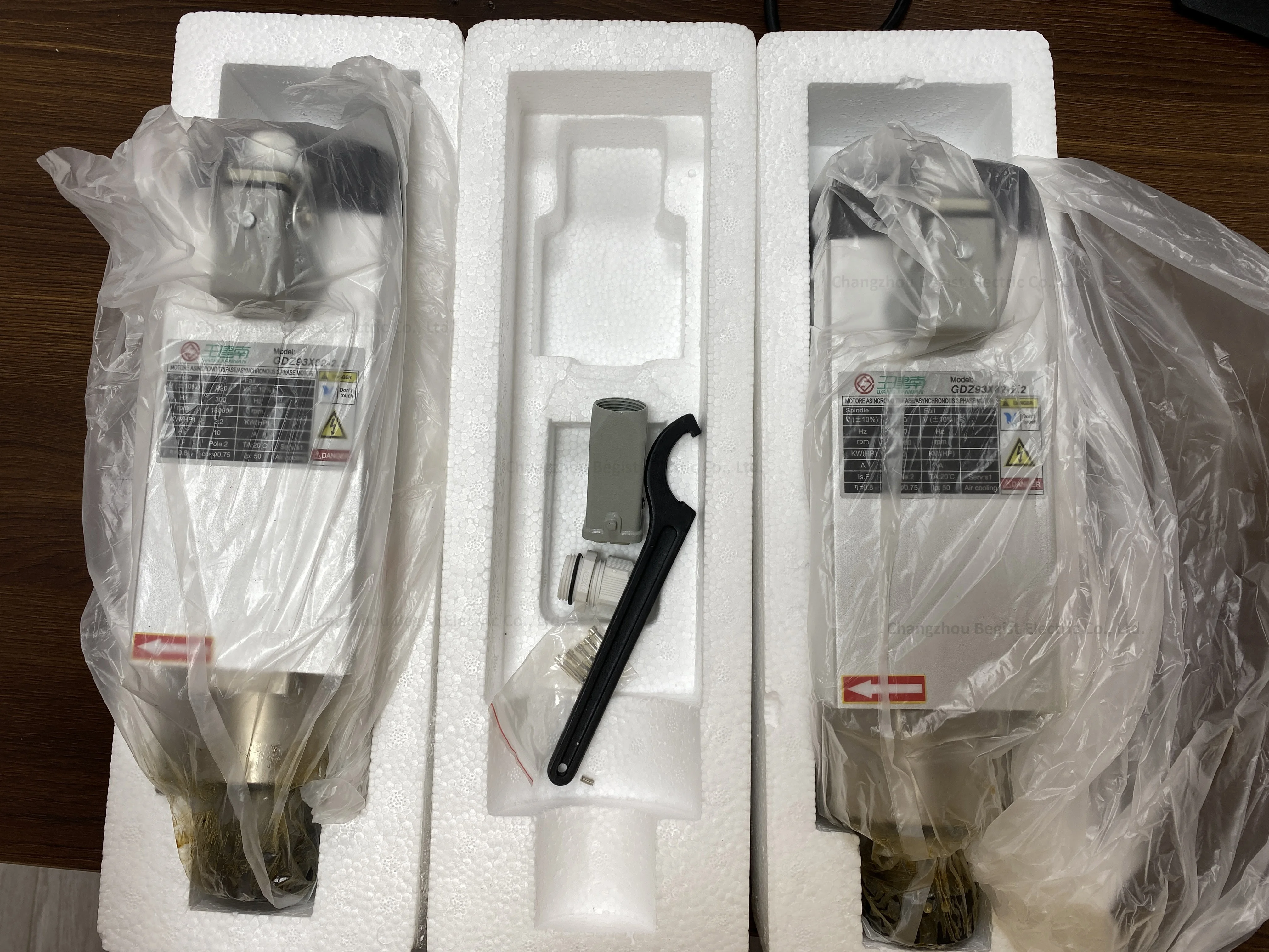 ER25 2.2kw CS high speed spindle motor  GDZ93*82-2.2 air cooling spindle motor kit spindle motor cnc