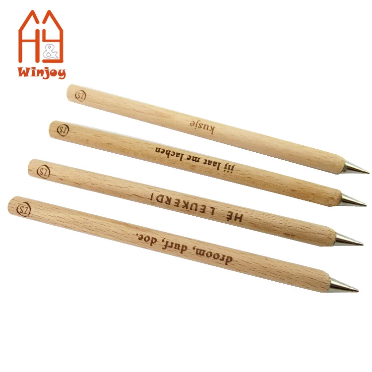 Custom natural wooden ballpoint pen, wood ink pen, promotional gift pen for school and office.