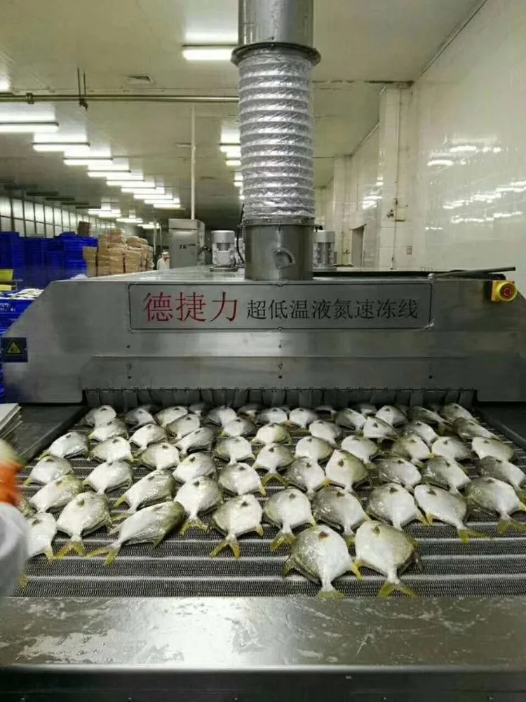 DJL seafood liquid nitrogen machine iqf quick freezing freezer