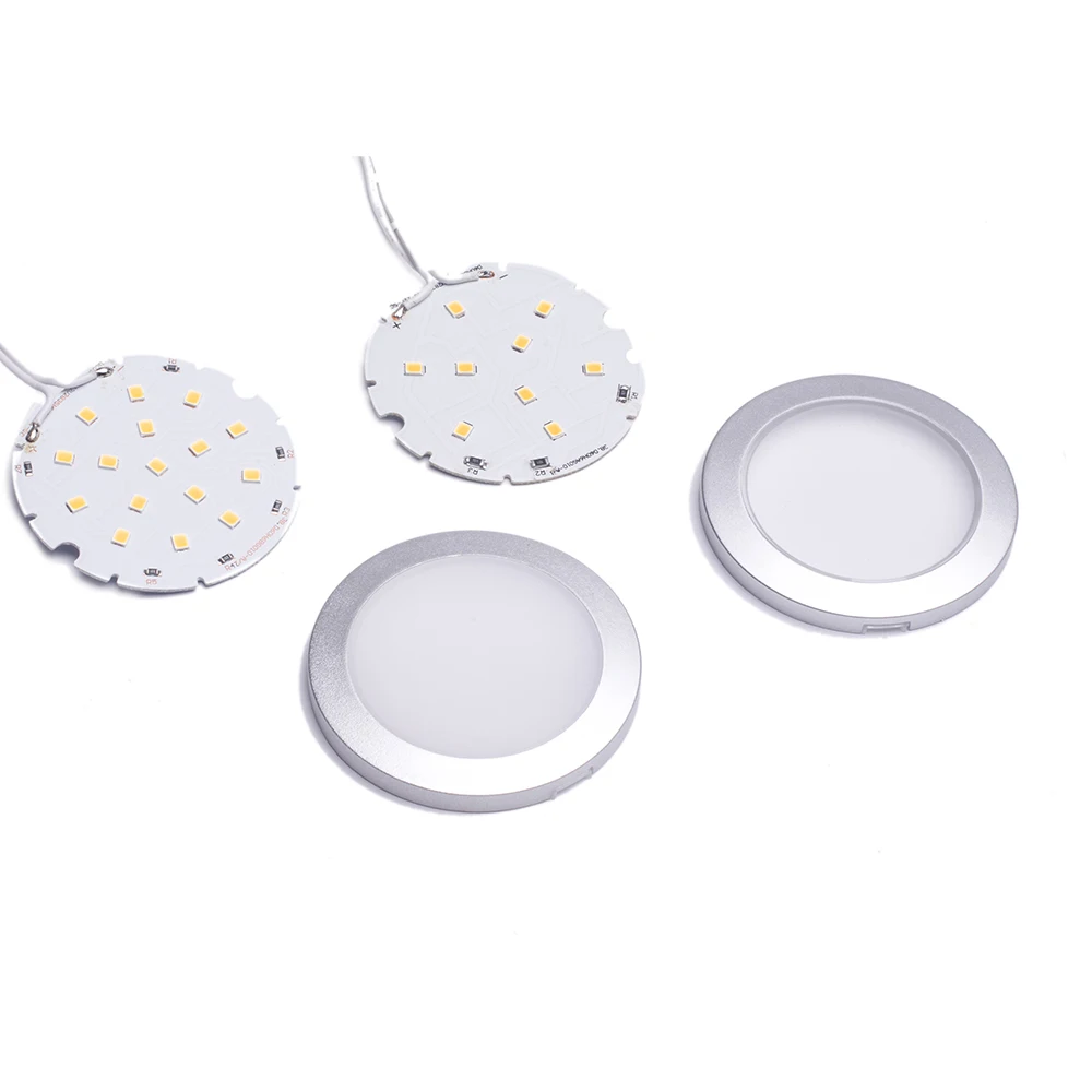 2835smd 6000k оптовая продажа Светодиодная панель для шкафа 12 Вольт круглые светодиодные светильники используемые кухонные