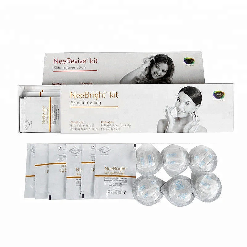 3 IN 1 Oxygen Facial Machine Neebright Kit andNeerevive Kit Capsugen Capsules and Gel for Skin Rejuvenation
