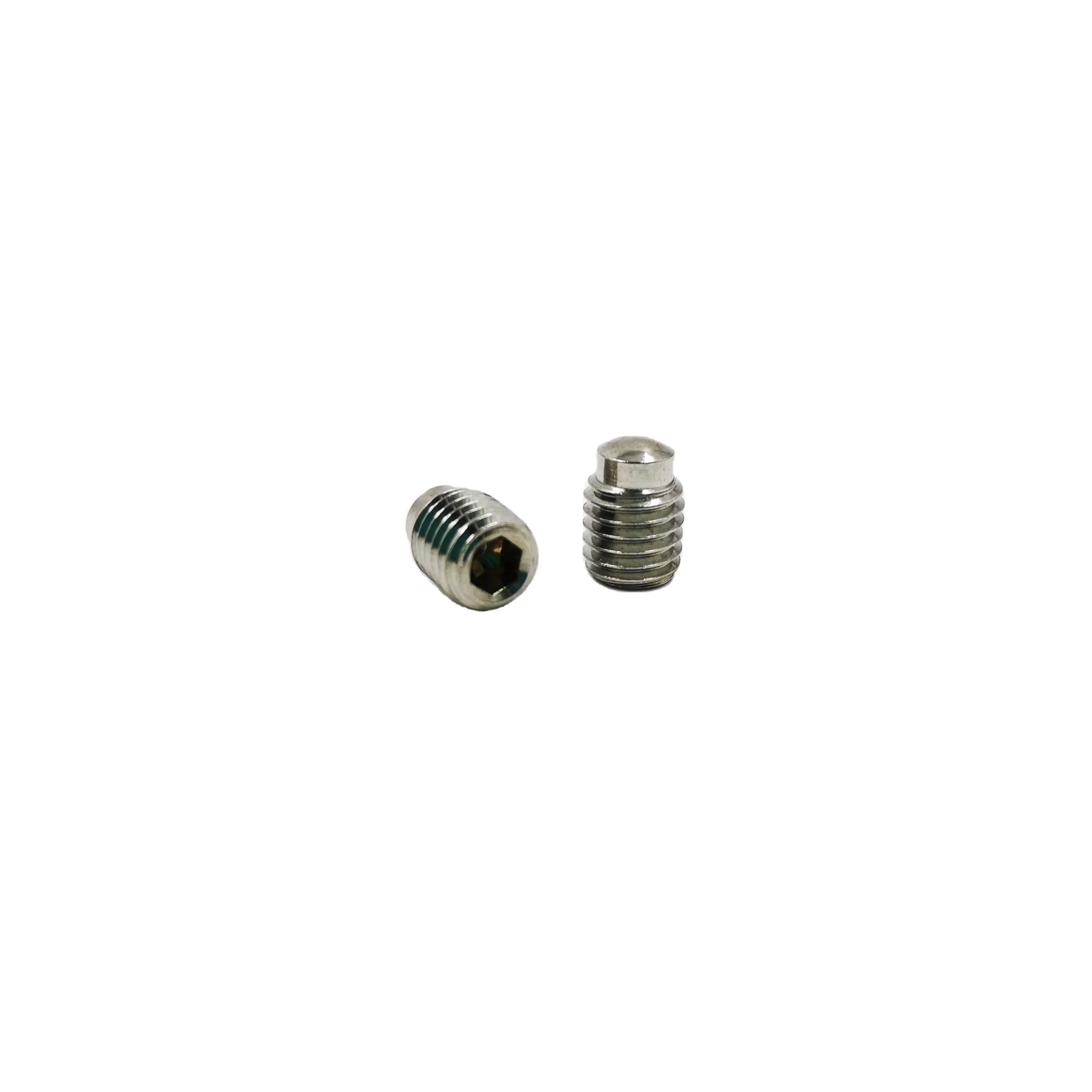 DIN915 M2.5 M3 M4 M5 M6 M8 M10 Stainless Steel SS304 Hex Socket Set Screw with dog point grub screws