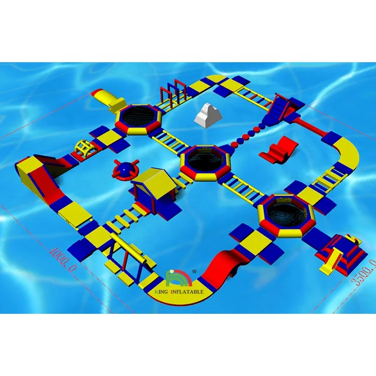 New inflatable floating obstacle / inflatable floating water park games for adults