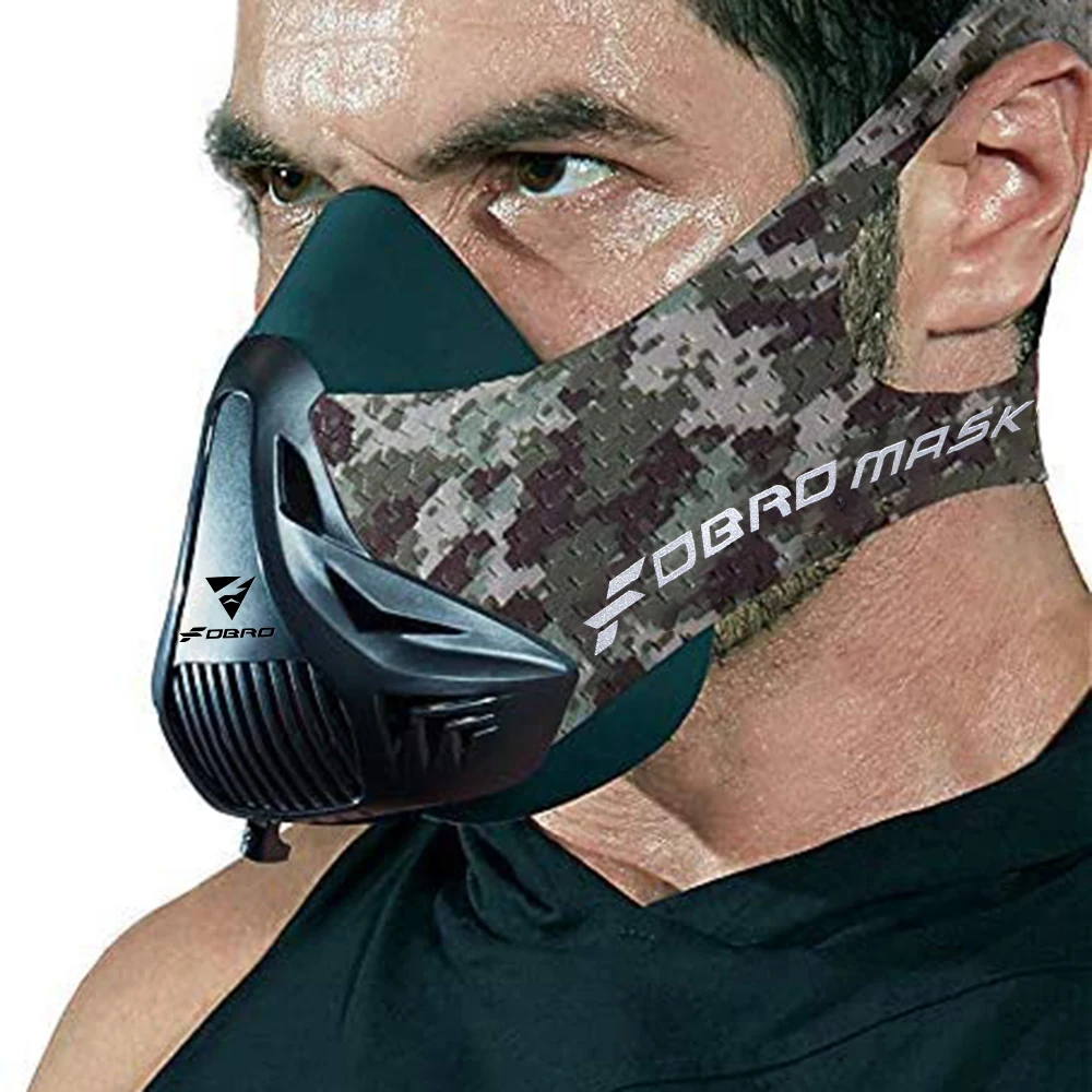 
FDBRO Athletics Running 3.0 High Altitude Training Sports Mask, Fabric Fitness Workout Cyling Resistance Cardio Endurance Mask 