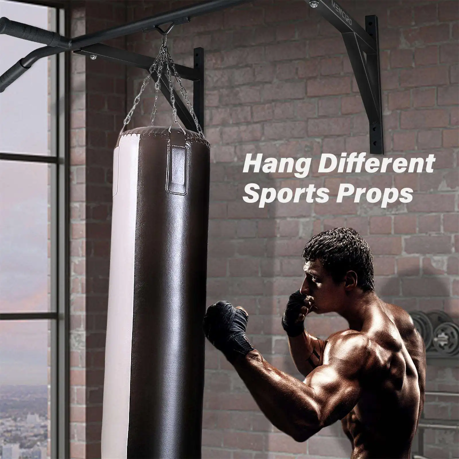 Hot Sell Horizontal Door Pull up Bar Chin up Bar Training Exercise for Home Gym Multifunctional Pull up Bar
