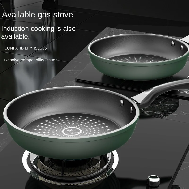 Crystal drill non stick pot  Frying pan  Induction cooker   domestic gas stove, no oil smoke cooker cookware set cajas de pizza