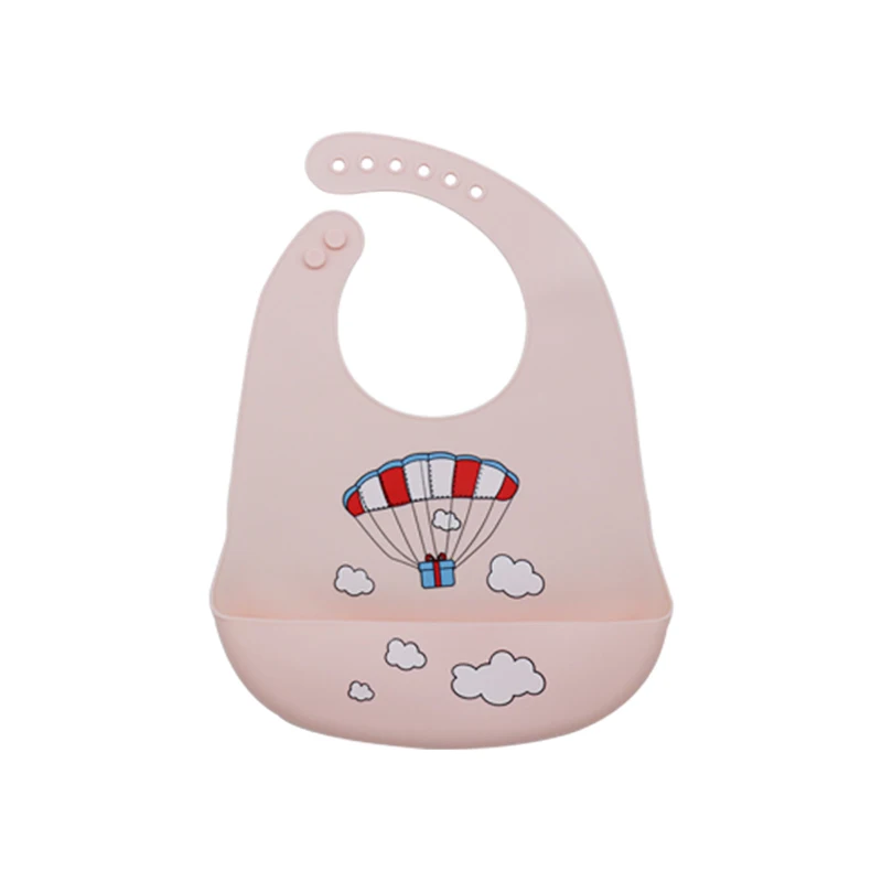 Baby kitchenware CUTE BPA-free bib customizable waterproof home feeding silicone baby bib baby bibs cotton