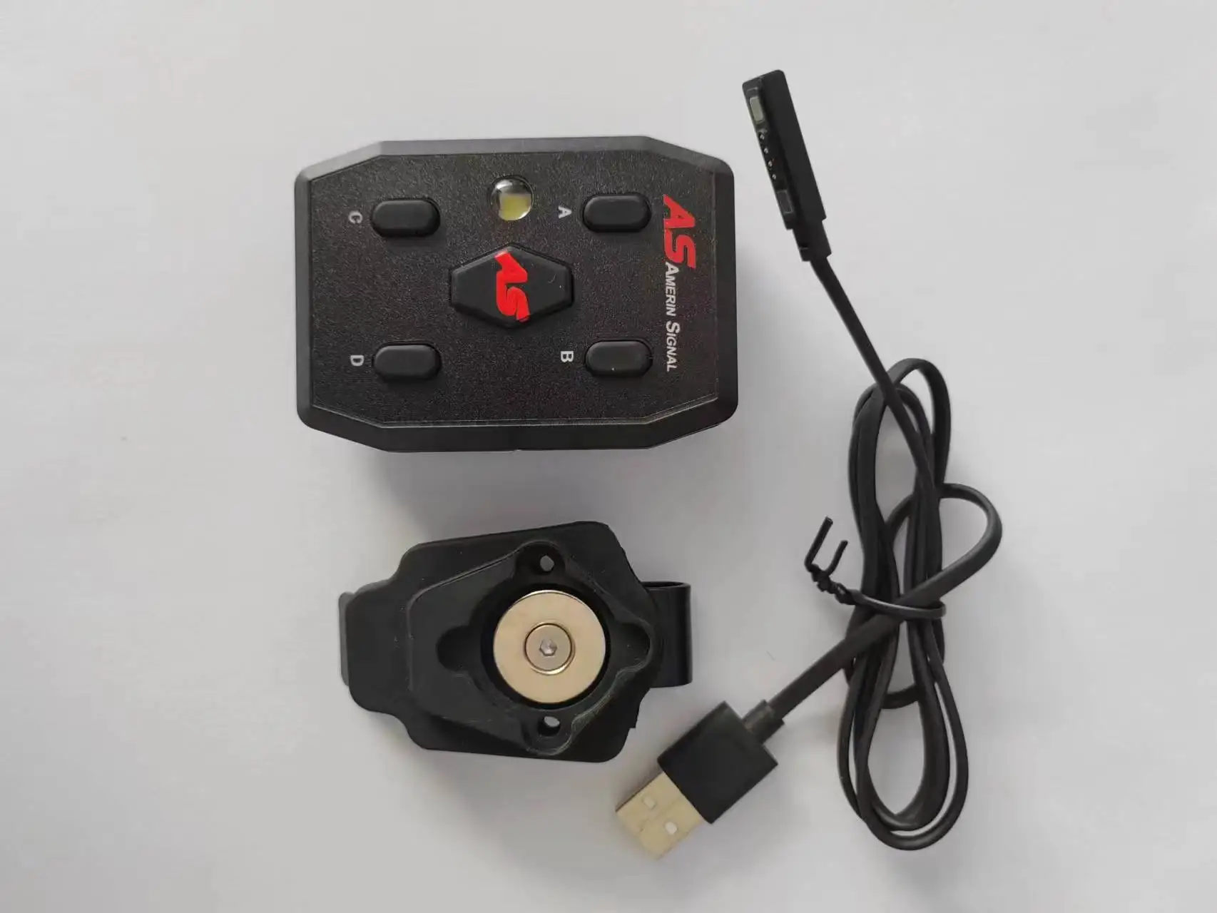 new design tri color magnetic hand free mountable LED flash shoulder light with CE