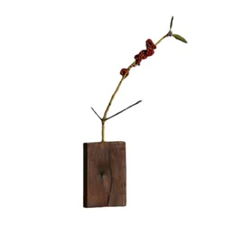 CSL  Natural Wood Flower Vases Home Decor wholesale customized Luxury Wood Vases