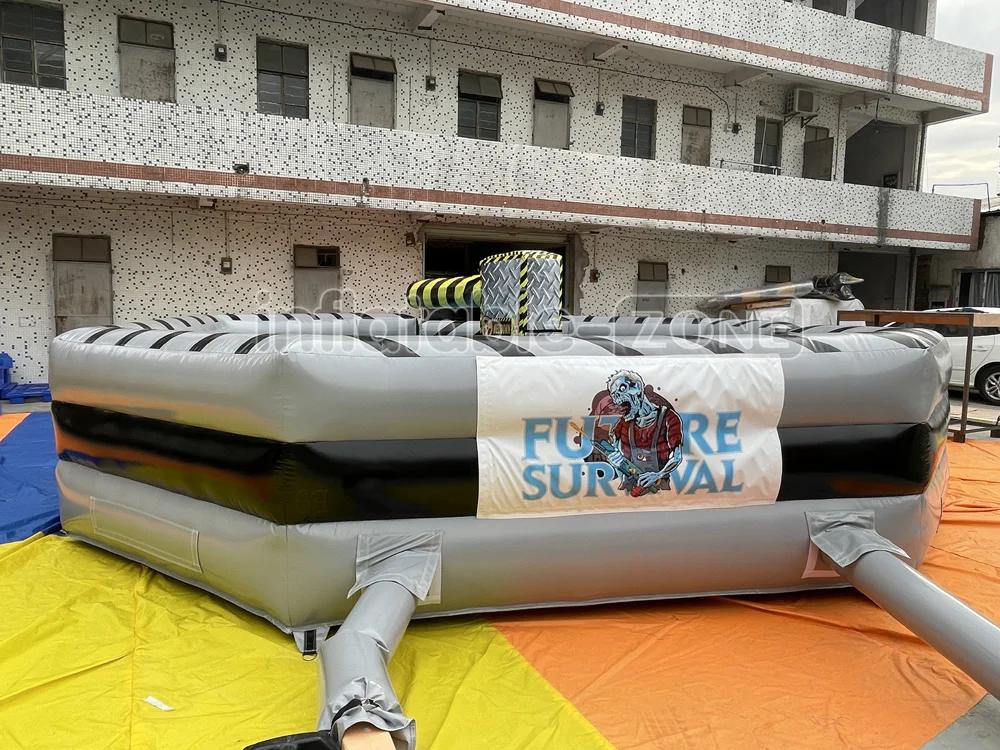 Mechanical Sweeper Game Electrically Controlled Sweeping inflatable meltdown wipe out games Team Building Activities