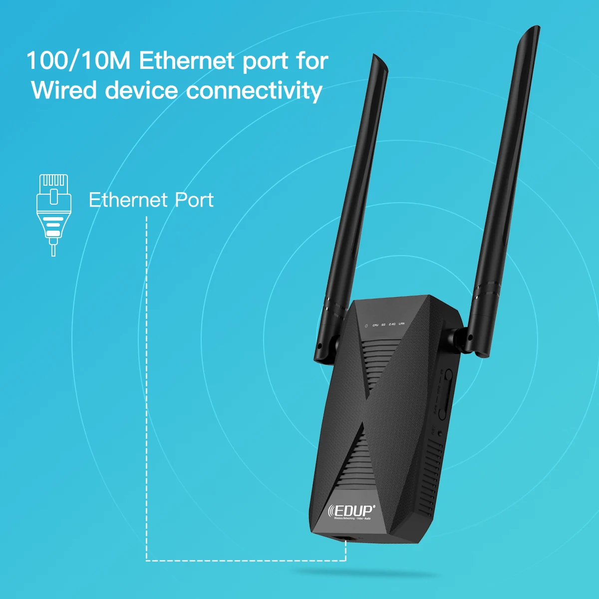 EDUP 1200Mbps 11ac Wireless signal Repeater wifi range extender