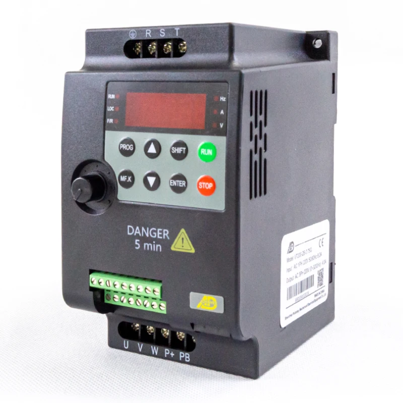 7.5KW variable speed drive variator frequency inverter with fire mode SVC control frequency converter 50hz to 60hz