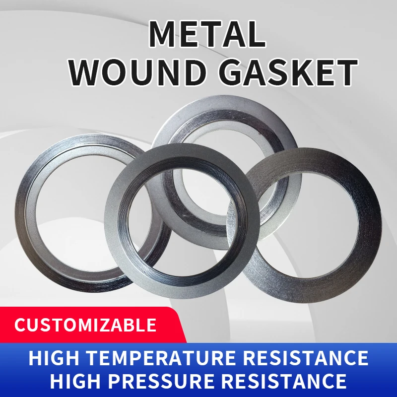High Temperature Flange Valve Sealing Graphite Ring Metal Winding Gasket Custom Graphite Composite Gasket