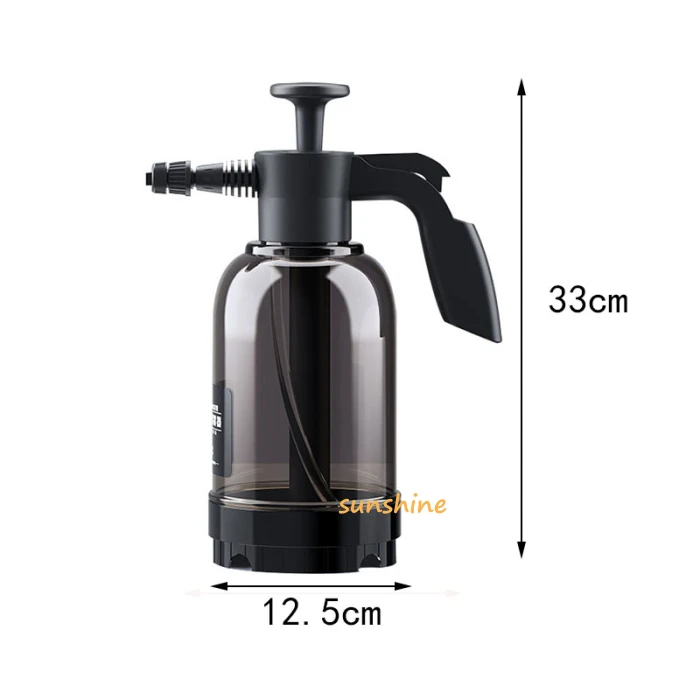 2L Car Washing Pressure Spray Bottle Hand Pressurized Foam Sprayer High Pressure Cleaner Car Washing Accessories Clearly Bottle