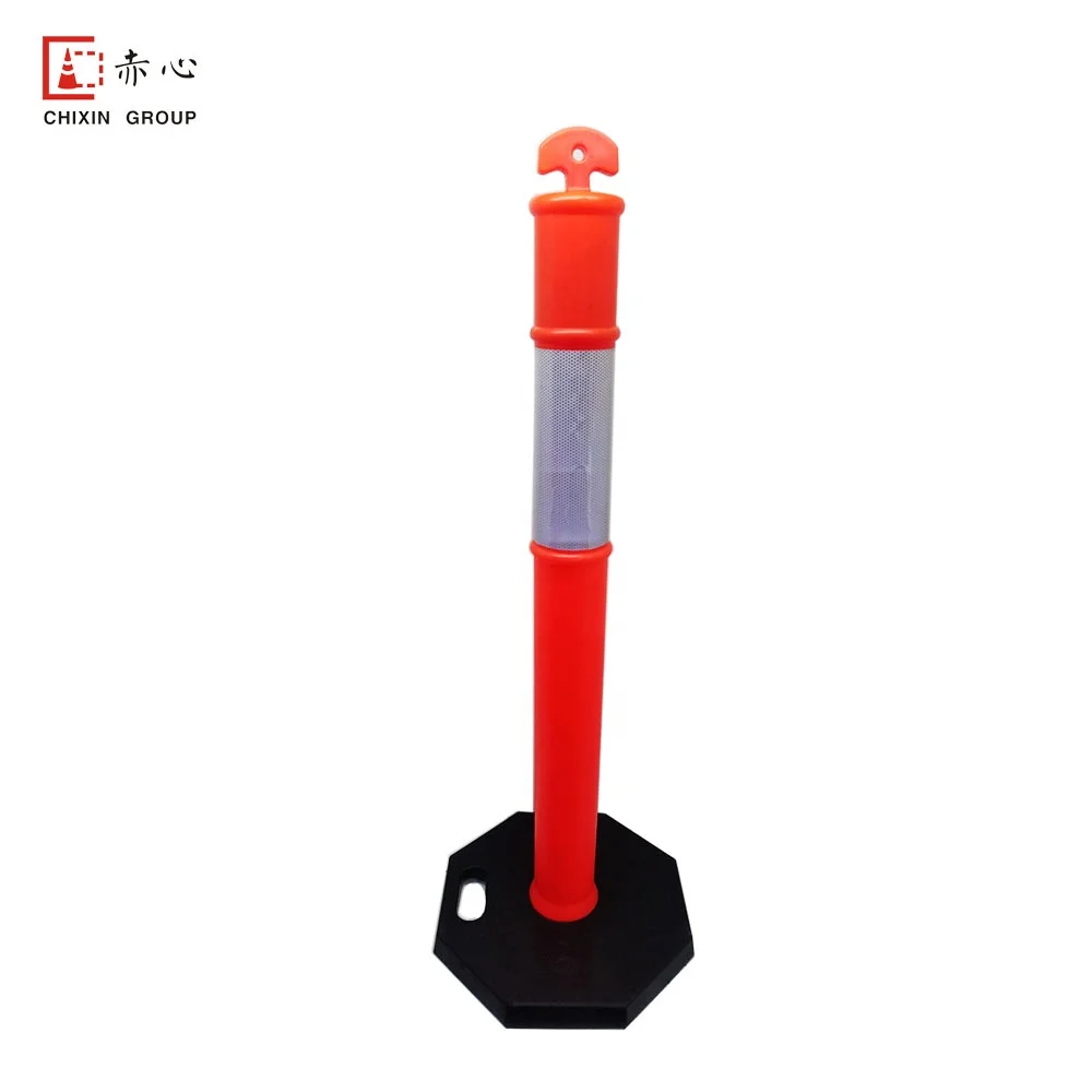 Chixin T-Top Traffic Delineator Post Flexible Plastic Bollards