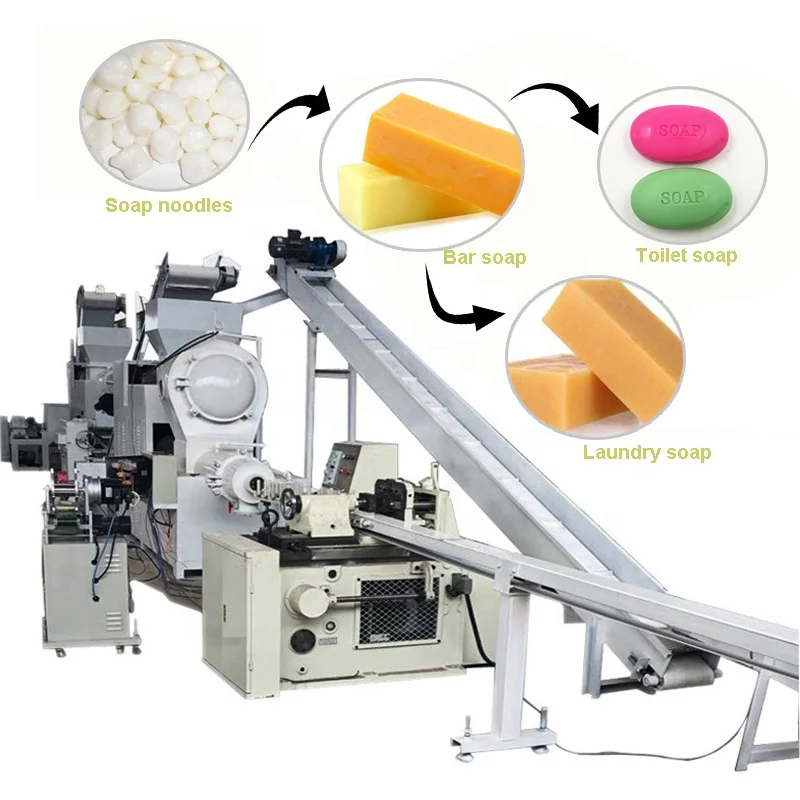 Automatic Small Mini Toilet Soap Stamping Cutting Laundry Bar Soap Making Machine