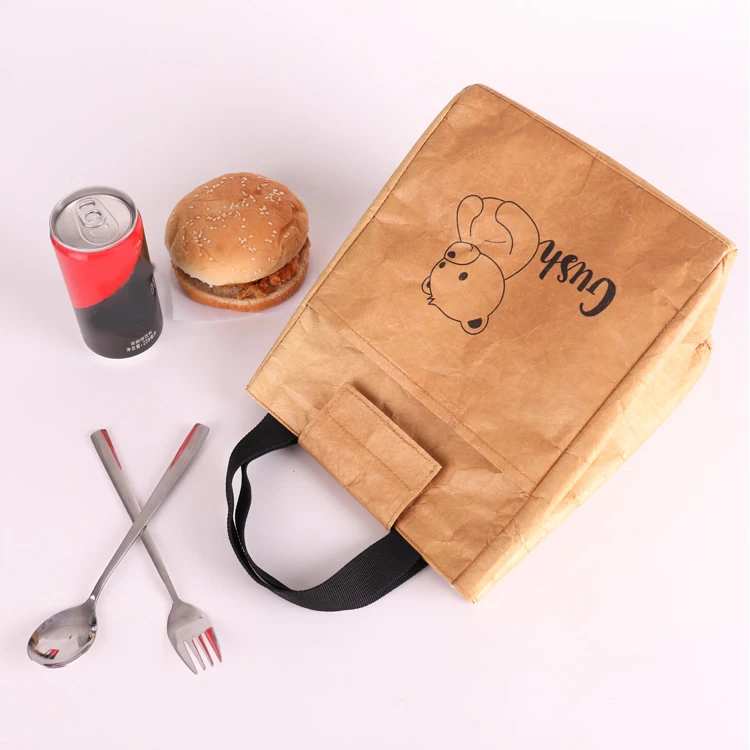 Widened Thickened Handle High Reflectivity Diffuse Reflectance Ultraviolet Resistance Tableware Tote Insulated Pack Lunch Bag