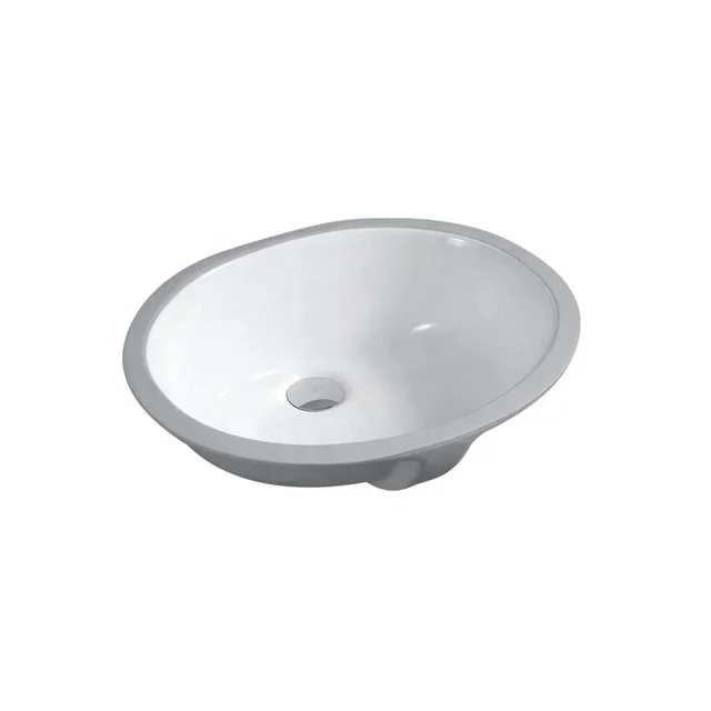 
1714 CUPC Oval Ceramic Bathroom Sink Porcelain Wash Basin Undermount Sink 