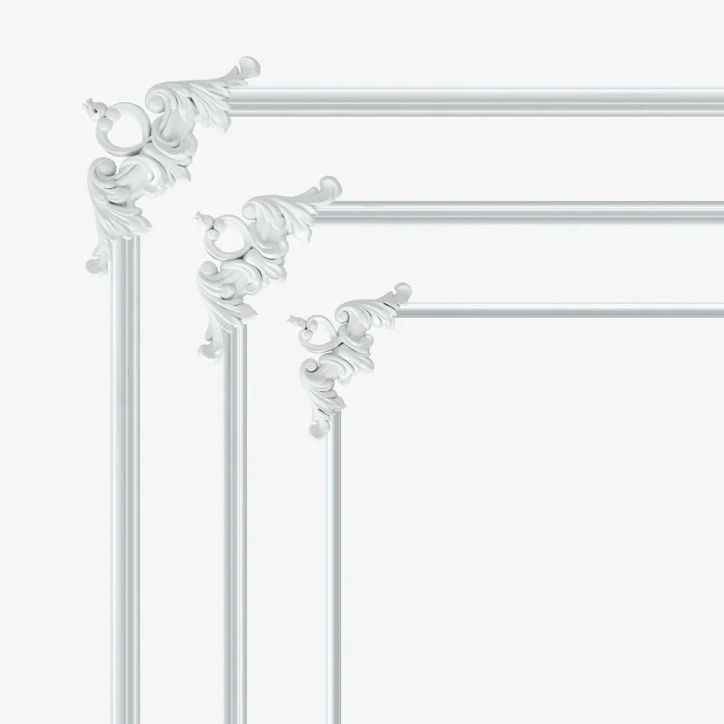 Factory Wholesale Flexible Self-Adhesive Decor Strips Wall  Molding & Trim with French  Carved Appliques Onlays for  Home Decor