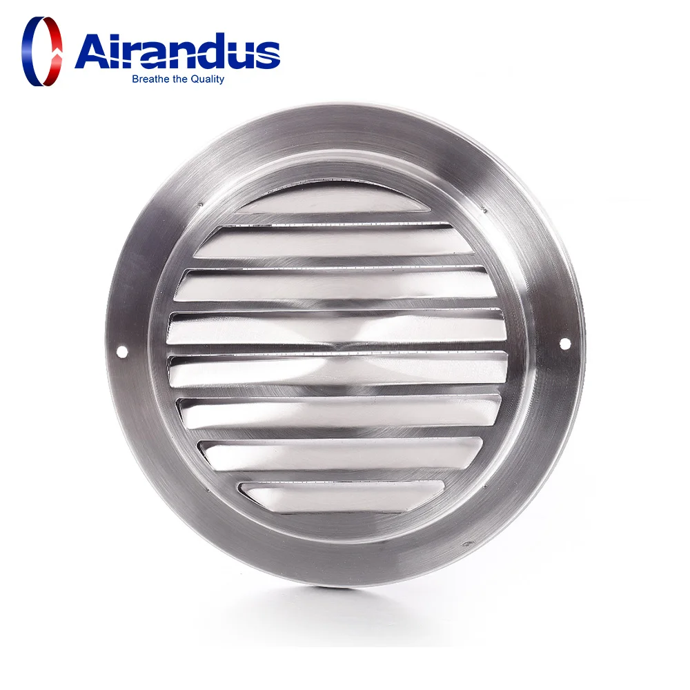 Air Conditioner Parts Ventilation Stainless Steel Louver Round Floor Vent Hood