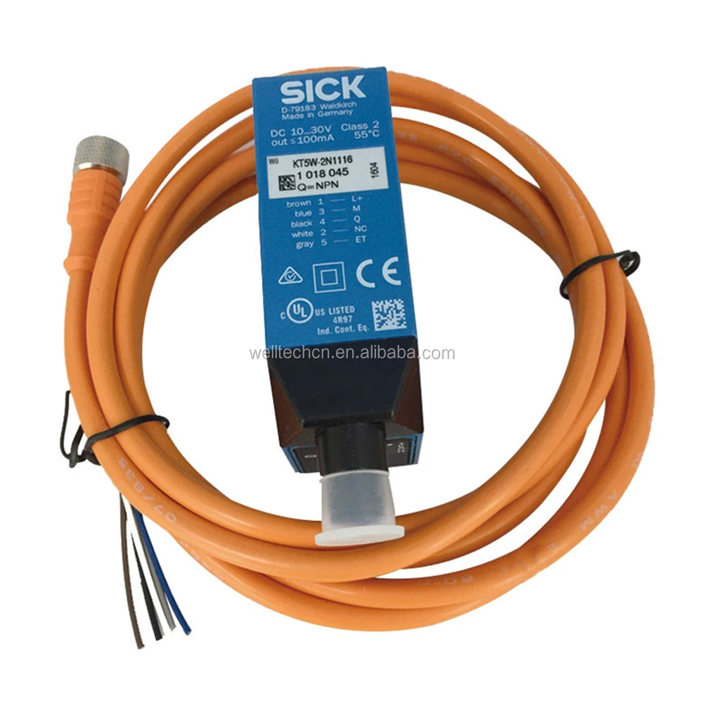 Original Germany KT5W-2N1116  Color Code Tracking Sensor output PNP / NPN Plastic Bag Making Machines Photocell Tracking Sensor