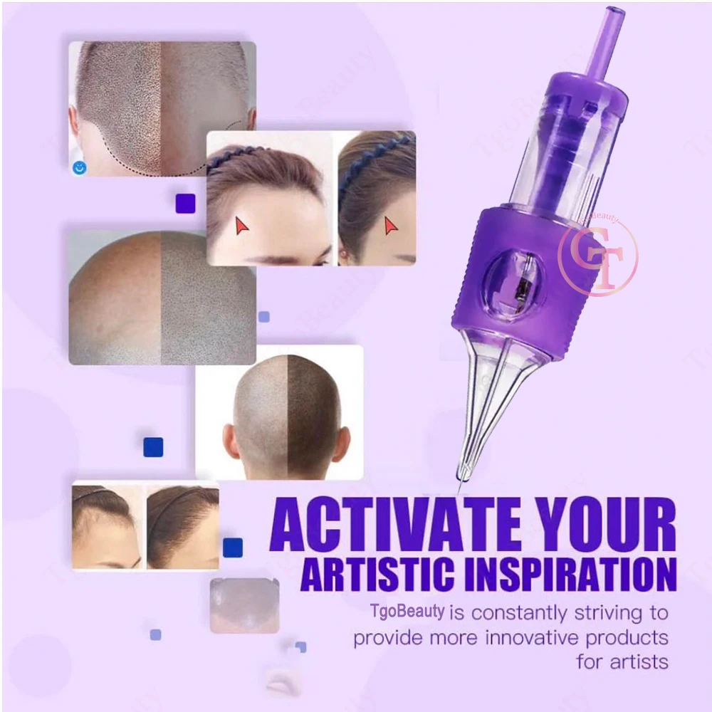 New Scalp Micropigmentation Tattoo Needles Silicone Anti-Slip Membrane Disposable Universal Tattoo Cartridge