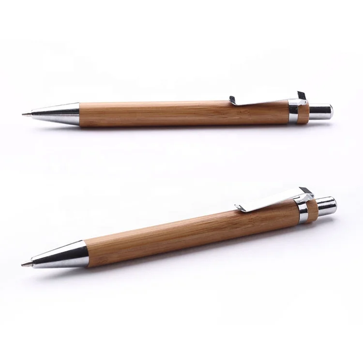 
Eco friendly bamboo ball pen promotional wholesale custom logo laser engraving pen 