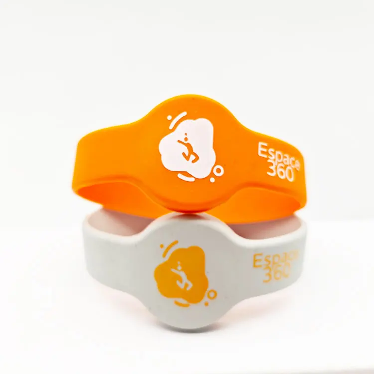 Colorful RFID NFC Silicone Wristband Bracelets Waterproof NFC Bracelets 13.56Mzh RFID Wristband