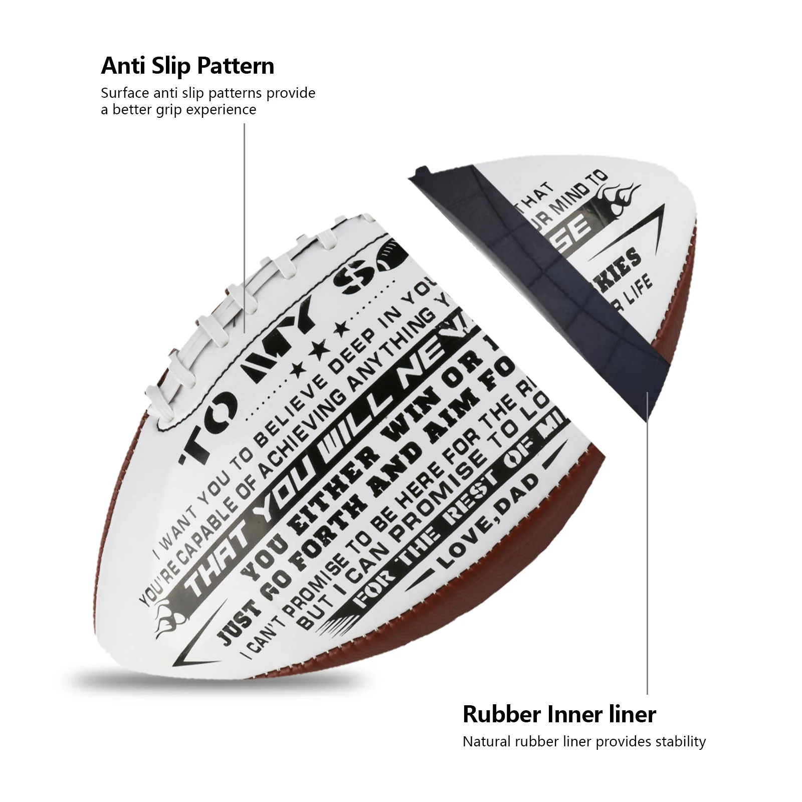 New Official Professional Factory Rugby High Quality Football Customized Logo American Football For Match