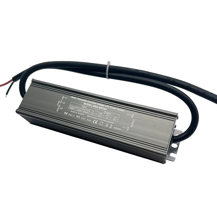 Factory 80W  Constant Voltage IP67 Waterproof 24V Triac Dimmable Led Driver 80w 100W-400W