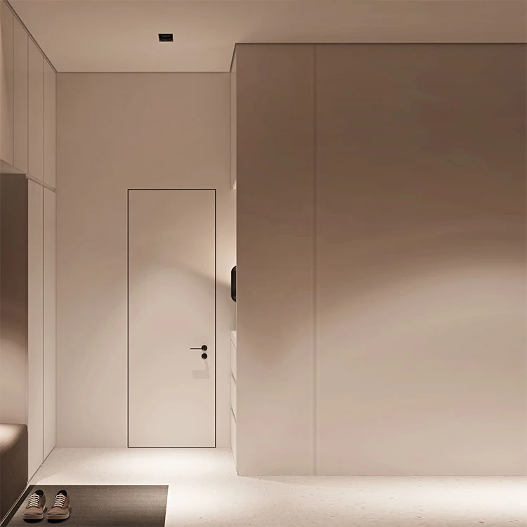 hidden metal door hydraulic shower room side-mounted hidden hinged door