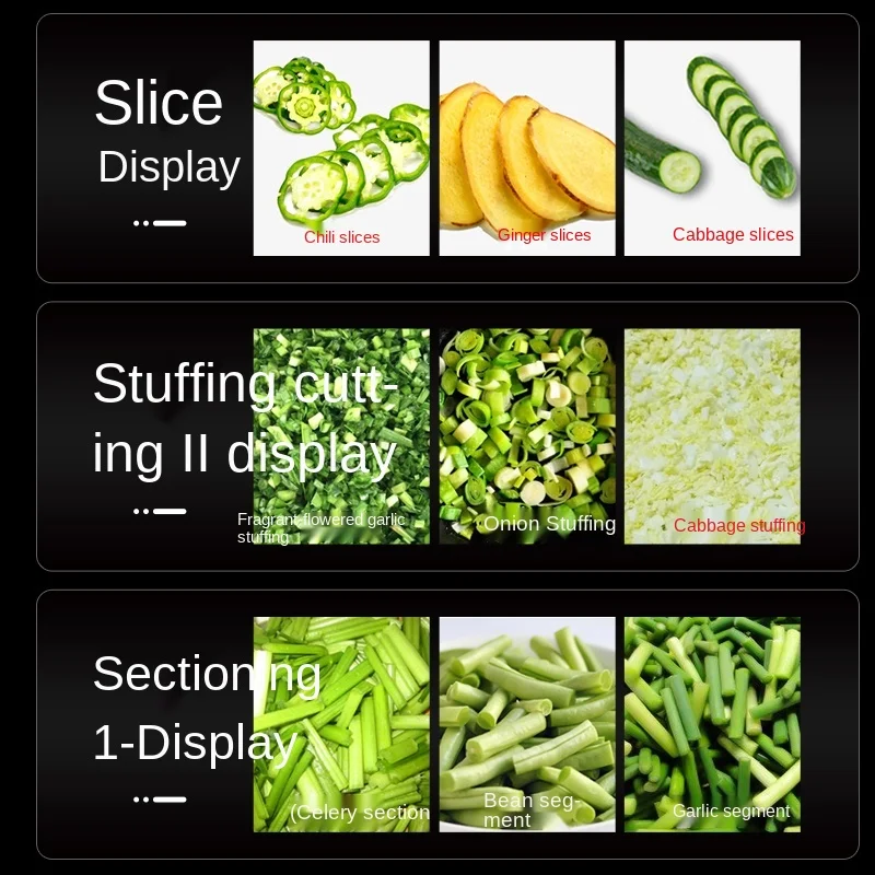 Automatic High Quality Top Sellers Electric Scallion Shredding And Cutting Machine