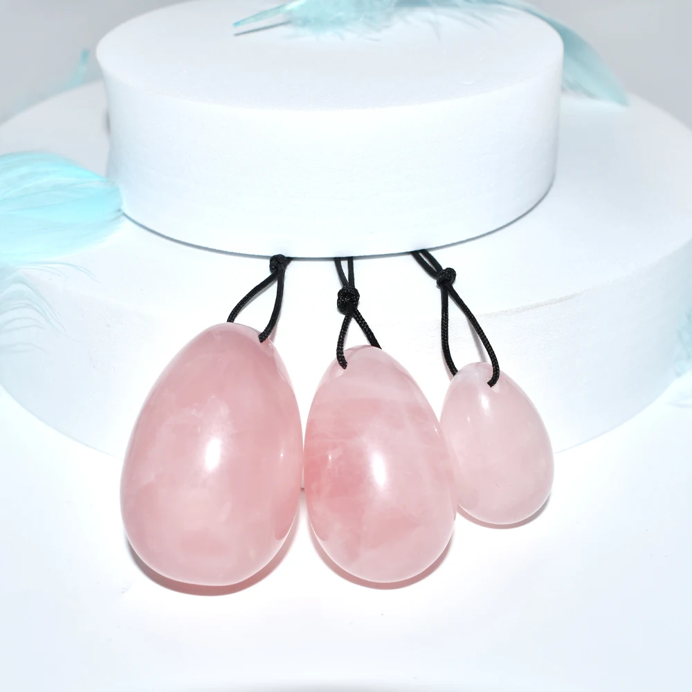Jade eggs Rose quartz jade 100% Natural Gemstone Jade Yoni Eggs For Women
