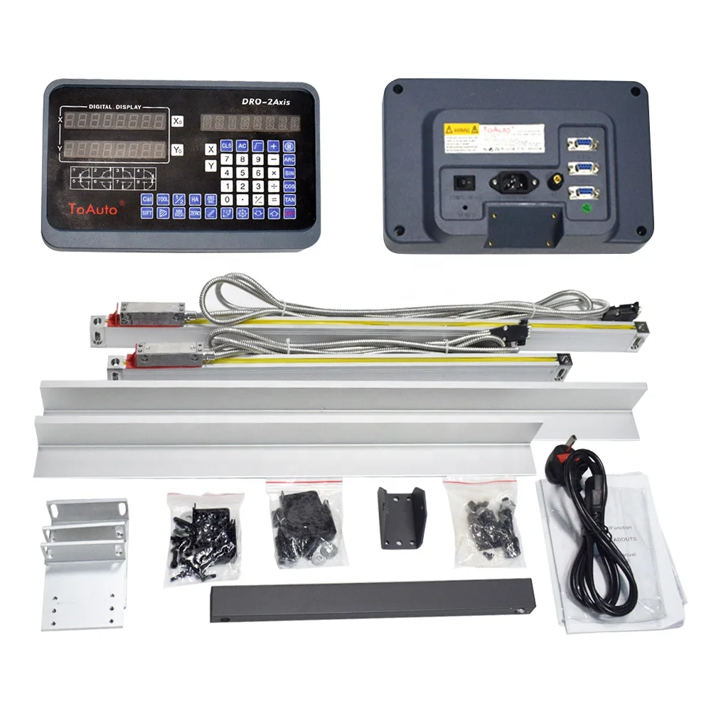 
2 axis Digital Readout DRO Linear Scales 50~1000mm for Milling Lathe machine 