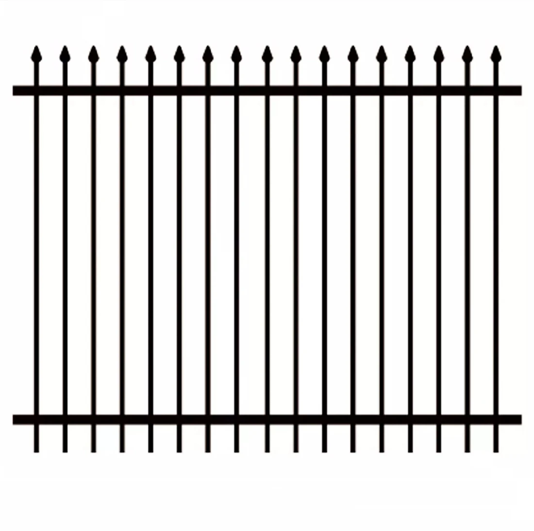 Best Selling  Metal Fence Spear Tip High Quality Powder Coated Fence