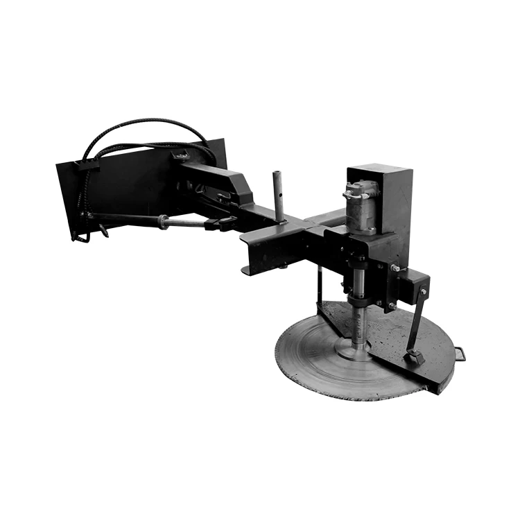 Small Skid Steer Loader Attachment Electric Saw To Cut Tree Branches