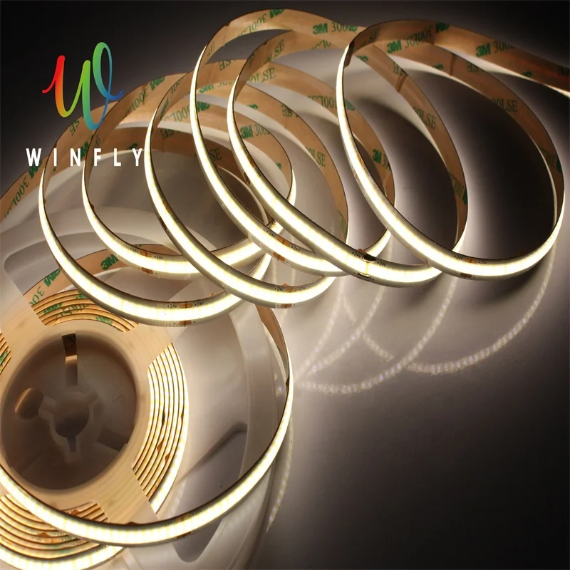 2021 New COB LED Neon Lights 546LED/m Flexible LED Light Strip 12V 24V 3000K 4000K 6000K IP67 IP68 Waterproof With Silicone Case