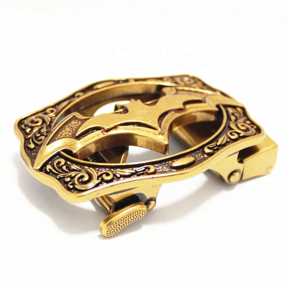 Factory direct sale custom bat shape automatic metal belt buckle