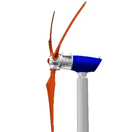 7.5m FRB blades rotor Variable pitch wind power generation 10kw system customized