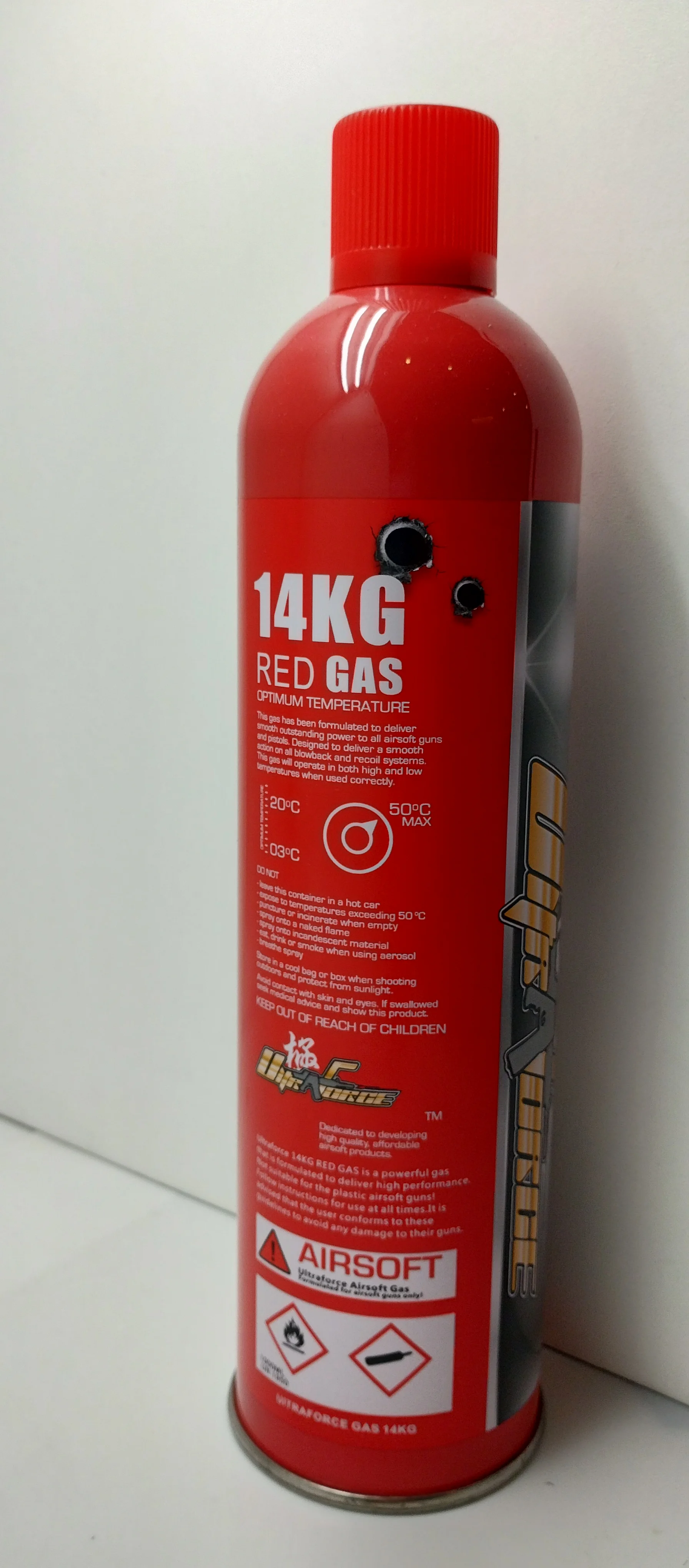 OEM ULTRAFORCE RED GAS BLACK GAS Perfect for Air soft Pistols 600ml GBB AEG PBB Paint Ball Air-soft PCP HPA Propane