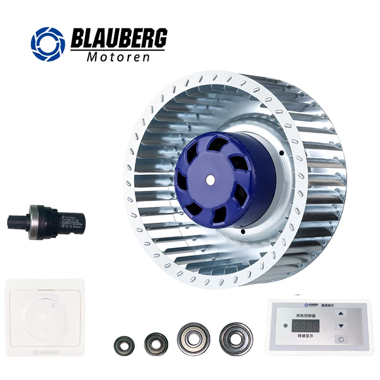 Blauberg dual inlet centrifugal fan double centrifugal fan ec fan motor