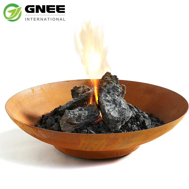 Metal Bbq Corten Steel Hemisphere Fire Pit Large Rusted Iron Fire Pit Half Bowl Corten Steel Firepit Bowl