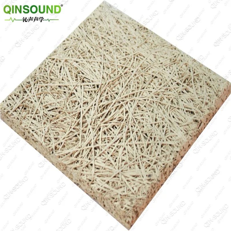 Manufacture Direct  Noise Reduction Panel Type Wood Wool Sound Absorbing wooden acoustic wall panel