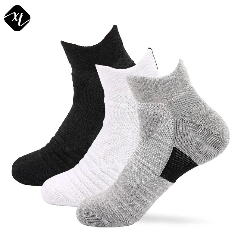Profession Cheap Ankle Breathable Sweat Absorption  Running Athletic Sport Socks for Men