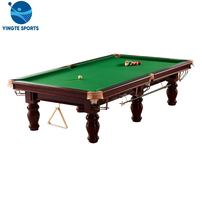 Manufacturer wholesale 8ft 9ft China black 8 leather drop pocket Billiard Pool Table Snooker Table for sale