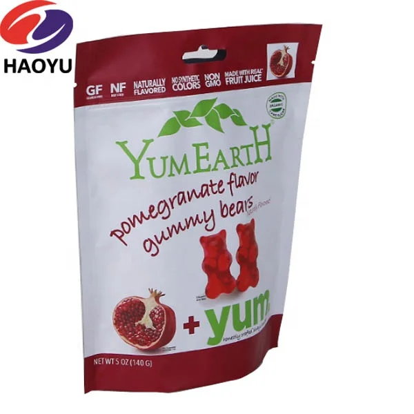 Laminated material stand up food plastic bag with own logo Stand up zipper coffee pouch  printing bag